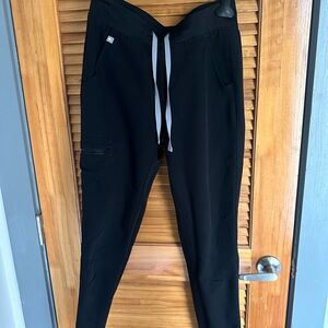 Figs Black Technical Jogger Pants